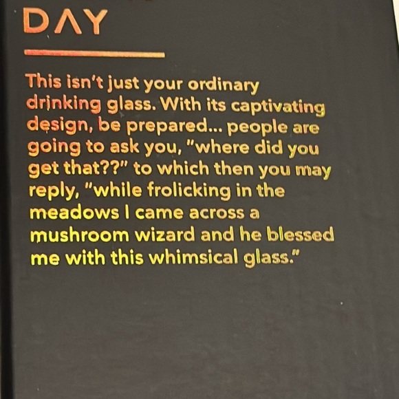 Everyday Dose Mushroom Glass New in Box - Picture 4 of 5